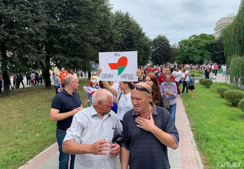 manifestazione bielorussia